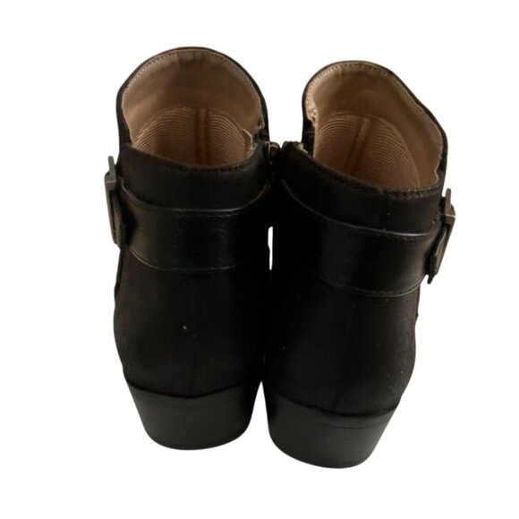 Lifestride Velocity 2.0 Faux Suede Ankle Booties-Black-Size 7M-GUC - Picture 8 of 9